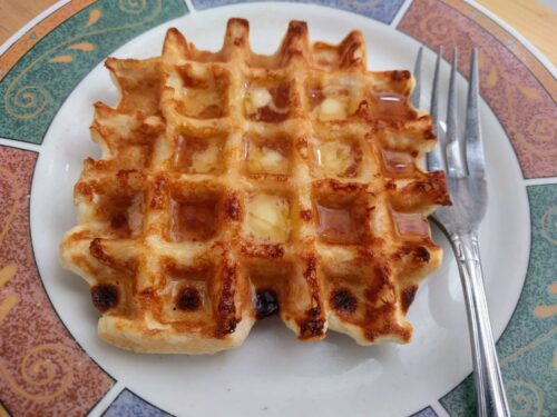 Easy Mini Waffles  THM FP, Low Fat, Low Carb - Oh Sweet Mercy