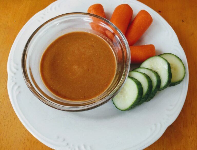 Spicy Peanut Sauce THMFuelPull Keto Sugarfree blissfully prepared