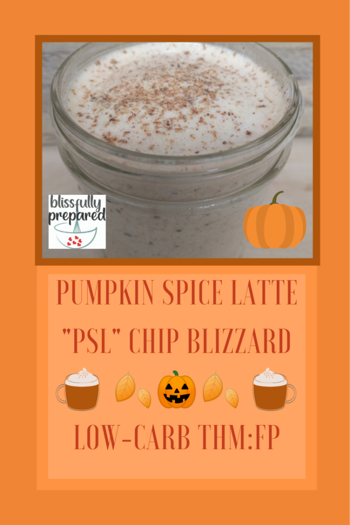 pumpkin spice latte chip blizzard
