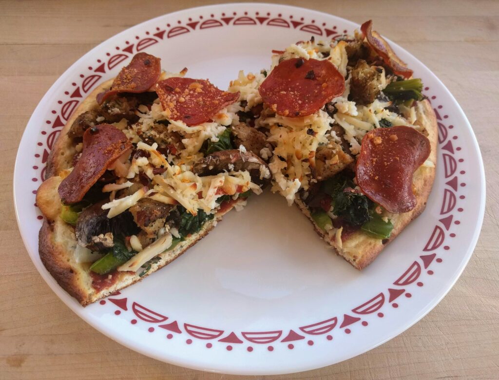 keto pizza slices