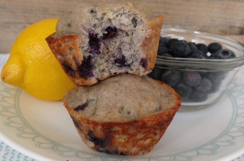 Lemon Blueberry Protein Muffins Keto THM-Fuel-Pull