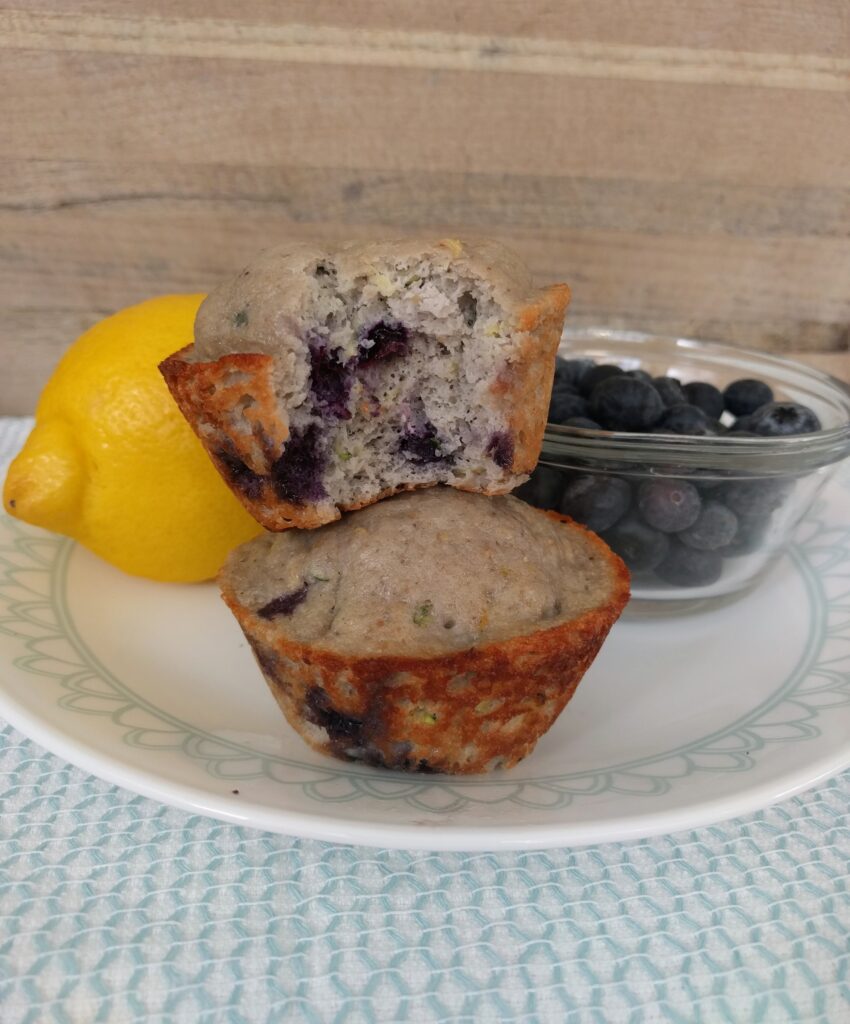 Lemon Blueberry Protein Muffins Keto THM-Fuel-Pull