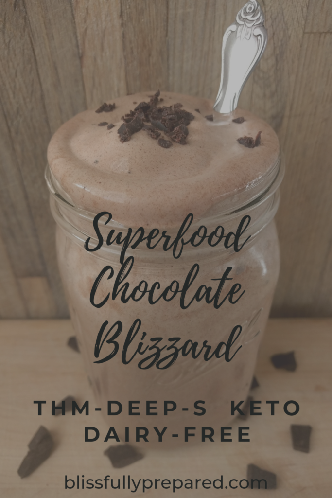 pinterest pin
superfood chocolate blizzard