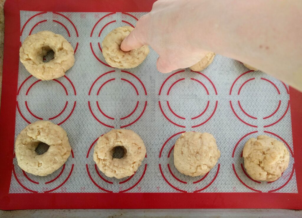 forming perfect keto bagels
