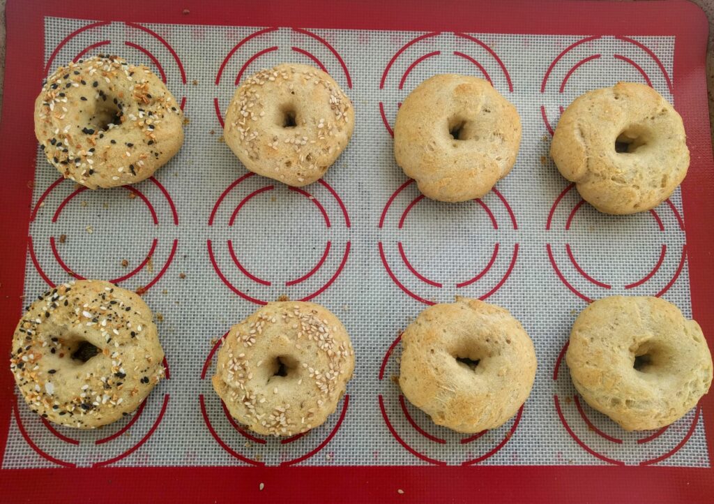 baked perfect keto bagels