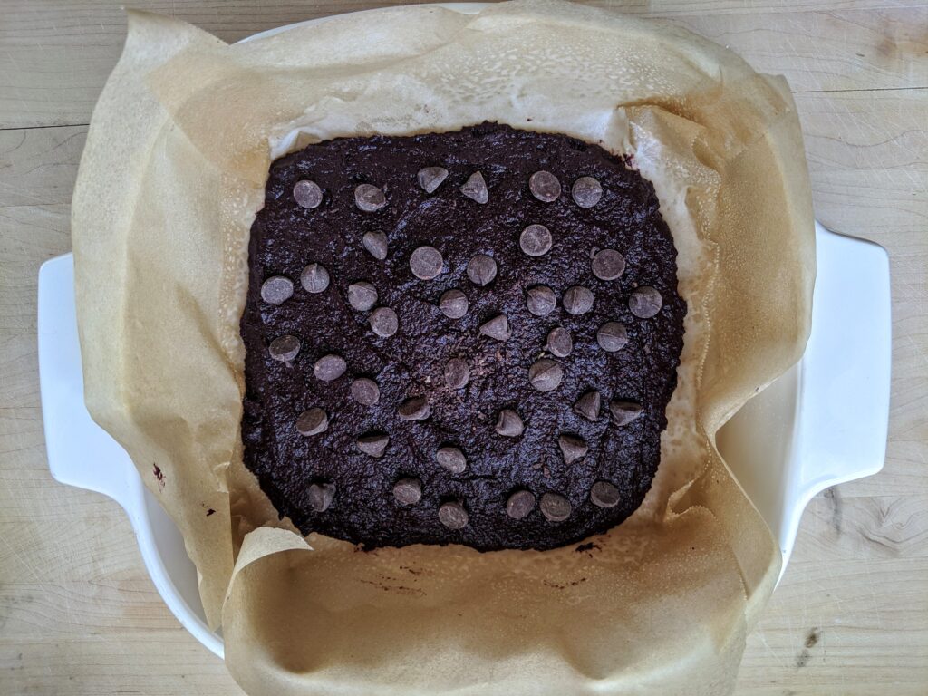 Collagen Beet Brownies before baking