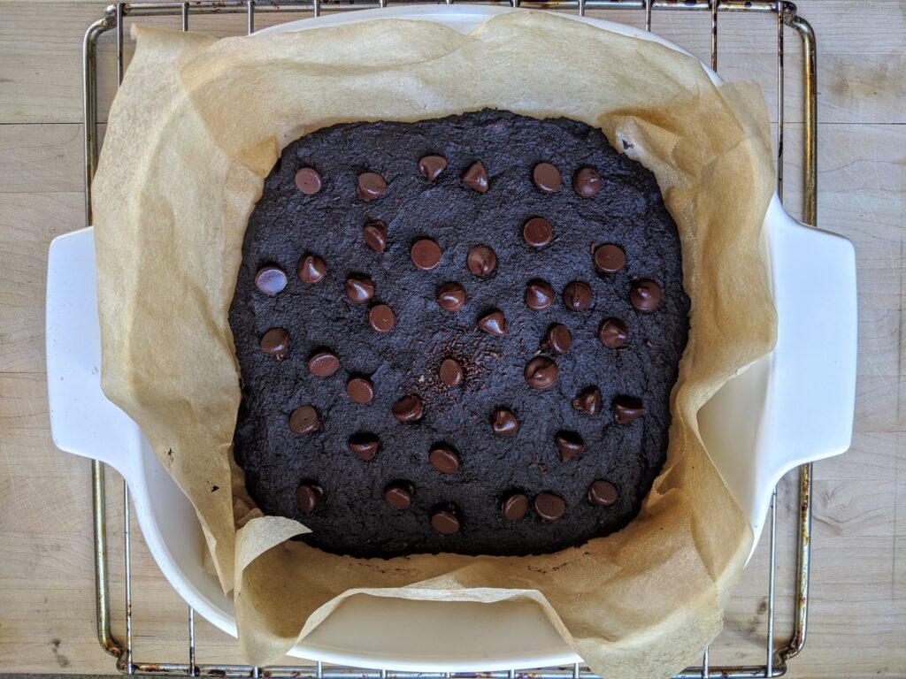 Collagen Beet Brownies after baking