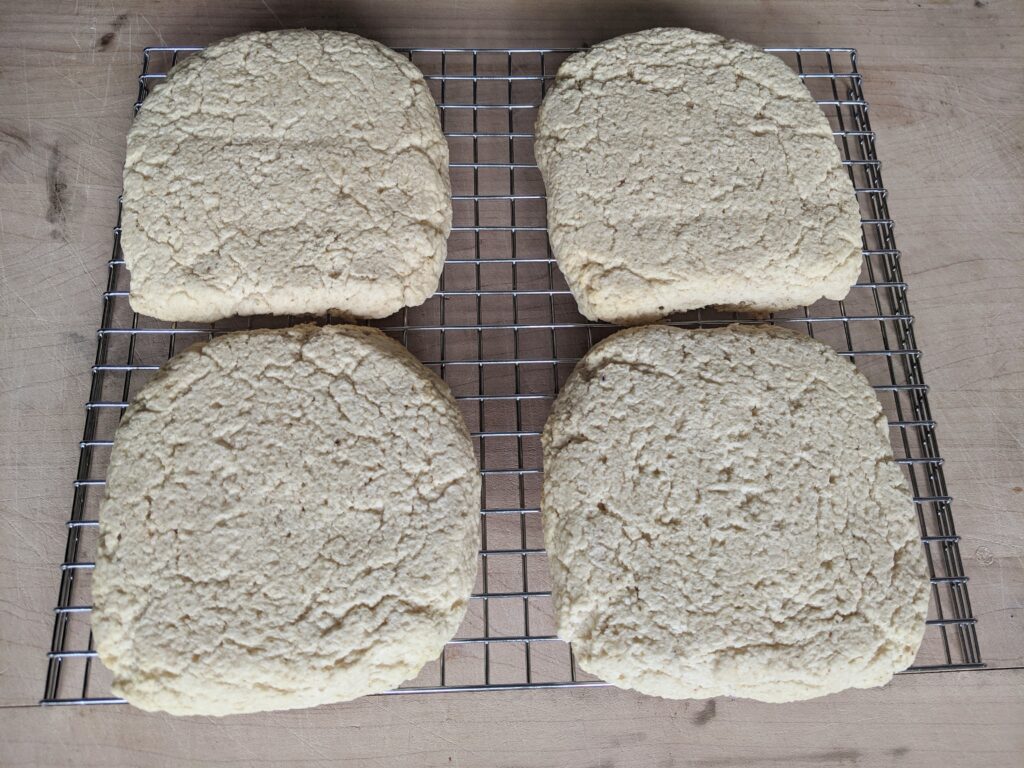 Collagen English Muffins as sandwich bread