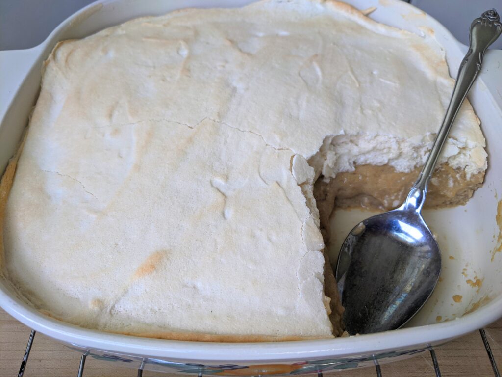 Banana Pudding with Vanilla Wafers with meringue