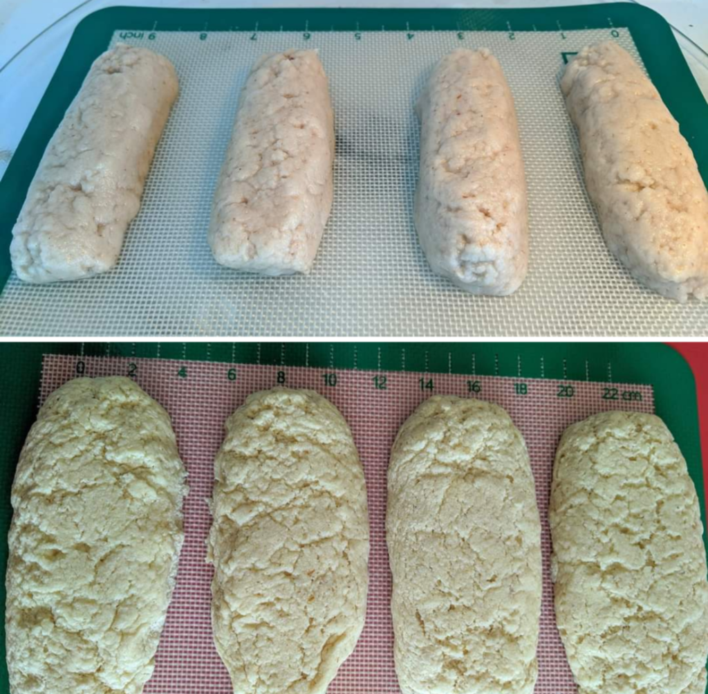 Collagen English Muffins as hotdog buns