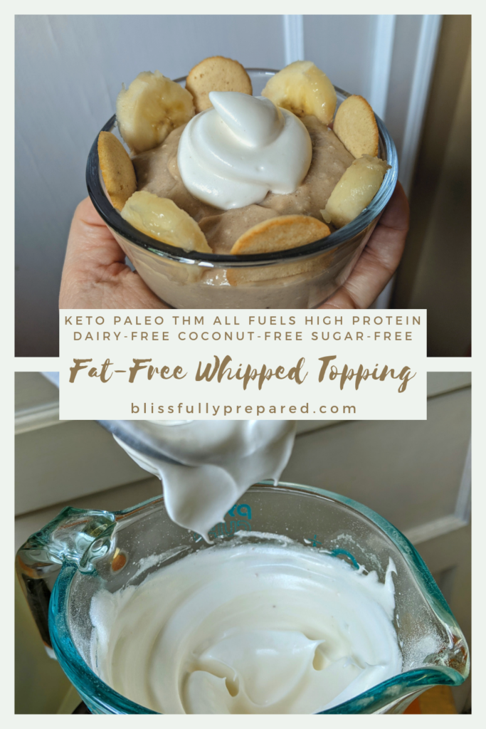 Fat-Free Whipped Topping pinterest pin